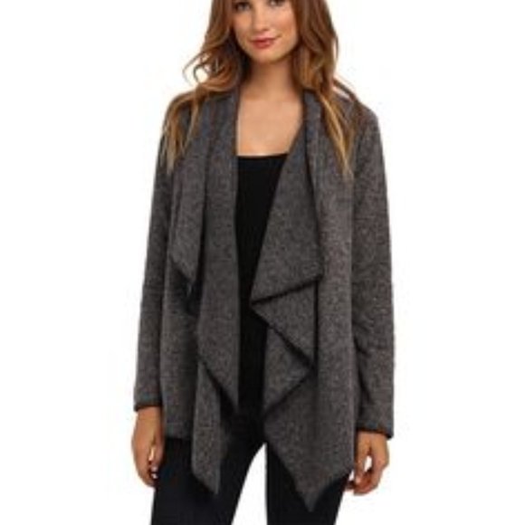 Anthropologie Sweaters - Bailey 44 gray wool blend open jacket